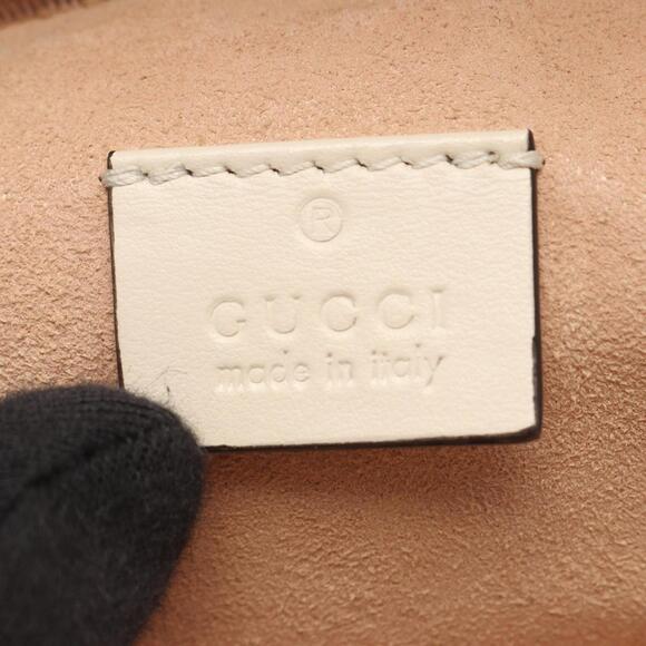 GUCCI White Leather GG Marmont Backpack - Picture 4 of 12